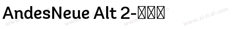 AndesNeue Alt 2字体转换